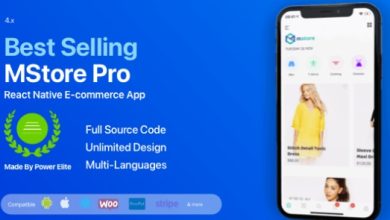 MStore Pro Complete React Native Template for e-Commerce App Source
