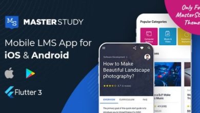 MasterStudy LMS Mobile App Flutter iOS and Android App Source