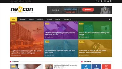 Newcon Responsive News Magazine Blogger Template