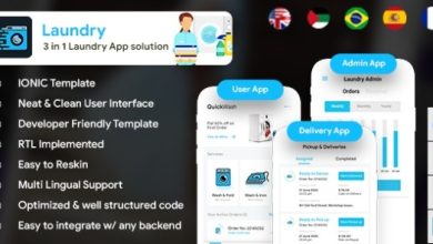 QuickWash 6 App Template Laundry Booking App Source