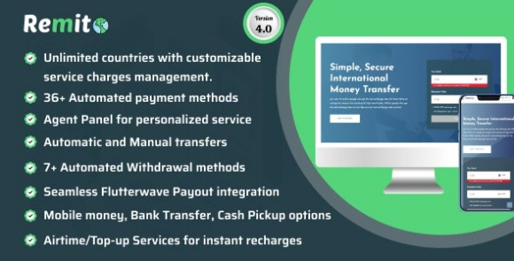 Download #Remito v4.0.1 Nulled – A Complete Remittance Solution PHP Script