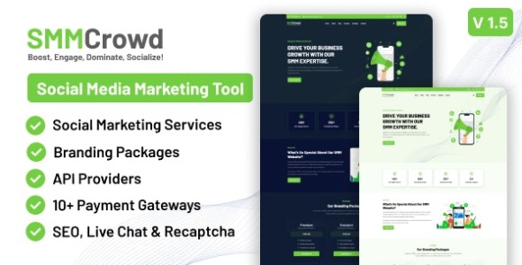 SMMCrowd Marketplace of SMM Services Script