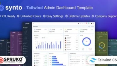Synto Tailwind HTML Admin Dashboard Template
