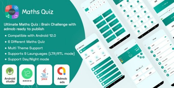 Ultimate Maths Quiz Brain Challenge with Admob App Source
