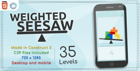 Weighted Seesaw HTML5 Casual Game Source