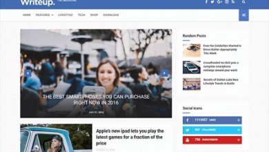 WriteUp Blog News and Magazine Blogger Template