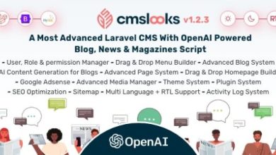 CMSLooks Laravel CMS With OpenAI Powered Blog News and Magazines Script