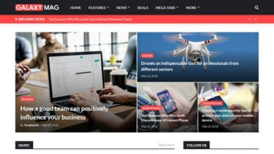 GalaxyMag Responsive News and Magazine Blogger Template