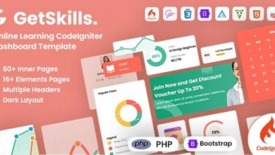 GetSkills Online Learning Codeigniter Admin Dashboard Template