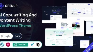 Openup AI Content Writer and AI Application WordPress Theme