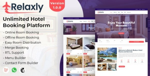 Download #Relaxly v1.1.1 Nulled – Unlimited Hotel Booking Platform PHP Script