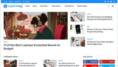 SuperMag Premium Magazine Blogger Template