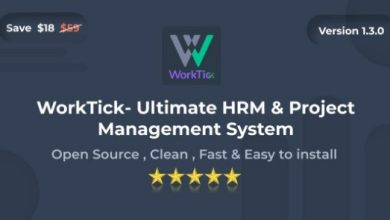 WorkTick HRM and Project Management Script