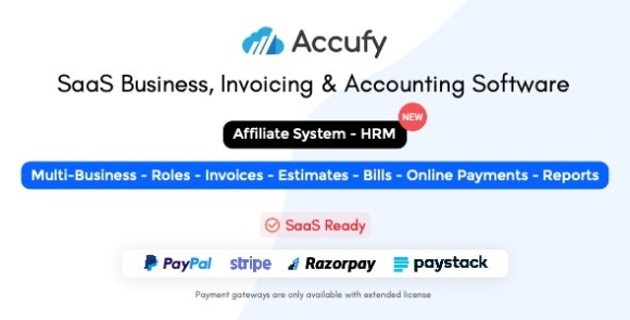 Accufy v2.6 Nulled – SaaS Business & Accounting Software
