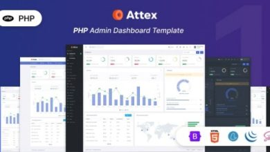 Attex PHP Admin and Dashboard Template Download