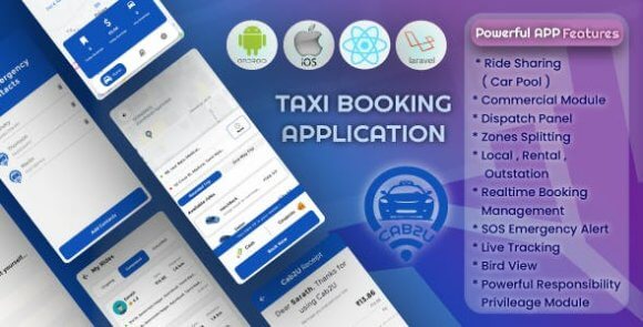 Download #Cab2u v1.1.0 – Taxi Solution Android & iOS + Admin Panel + Dispatch Panel App Source
