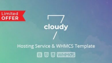 Cloudy 7 Hosting Service and WHMCS Template