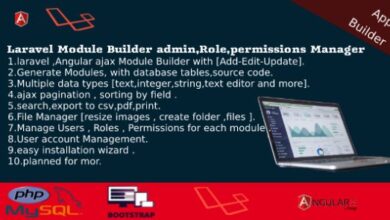Dashboard Builder CRUD Users Roles Files Manager Invoices Script