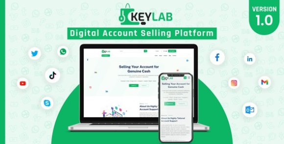 KeyLab v1.0 Nulled – Digital Account Selling Platform Script