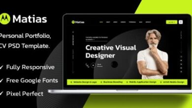 Matias Personal Portfolio HTML Template
