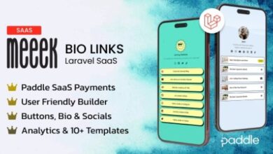 Meeek Bio Links SaaS Laravel Script