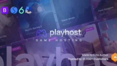 Playhost Game Hosting Server Website Template