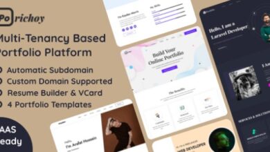 Porichoy Multitenancy Based Portfolio Builder Platform SaaS Nulled Download