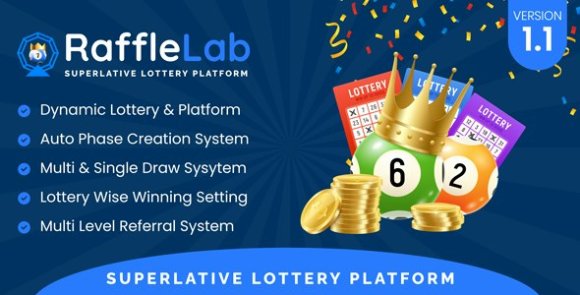 RaffleLab v1.1 Nulled – Superlative Lottery Platform Script