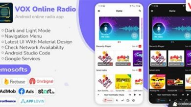 VOX Android Online Radio App Source Nemosofts