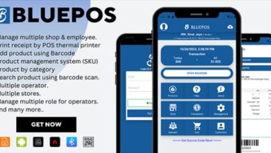 BLUEPOS Android Mobile Point of Sale POS with Admin Backend API