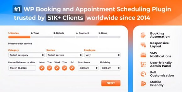 Bookly PRO v7.0 Nulled – Appointment Booking and Scheduling Software System