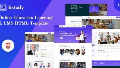 Estudy Online Education Learning and LMS HTML Template