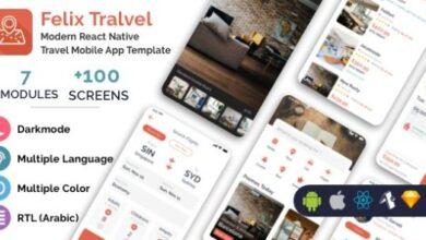 Felix Travel Mobile React Native Travel App Template Source