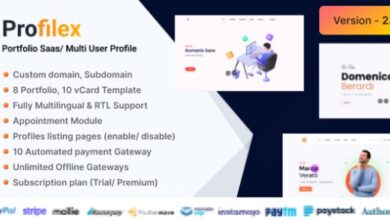 Profilex Portfolio Website Builder SAAS Multitenant Nulled Script