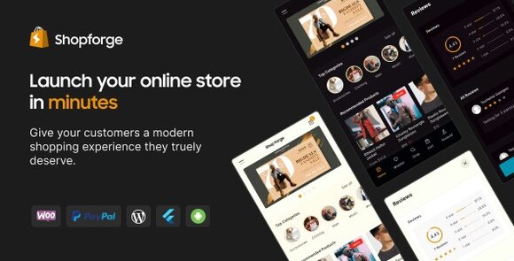 Download #Shopforge v1.0 – WooCommerce Mobile Apps (Android and iOS) Source