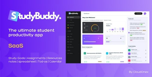 StudyBuddy SaaS v1.3.3 – Collaborative Student Productivity Tool PHP Script