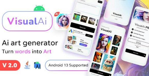 VisualAI v2.0 – Ai Images Generator + Photo Editor Tools Android App Source