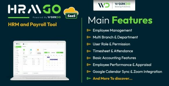 Download #HRMGo SaaS v6.1 Nulled – HRM and Payroll Tool PHP Script