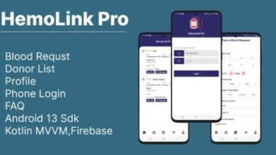 HemoLink Nearest Bloodbank Blood Donor with Firebase App Source