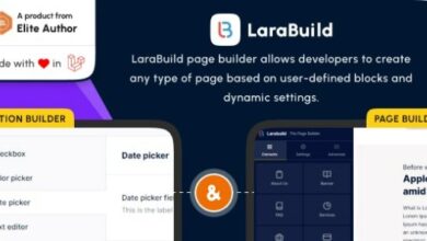 LaraBuild Laravel Drag and Drop Page Builder and Settings Builder Package