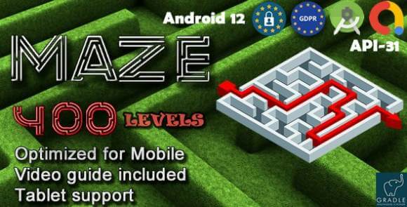 Download #Maze 400 (Admob + GDPR + Android Studio) Game Source