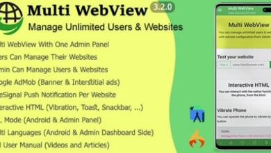 Multi WebView Admin Panel Source
