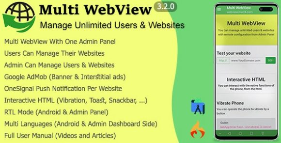 Download #Multi WebView + Admin Panel v3.2.0 – App Source Code