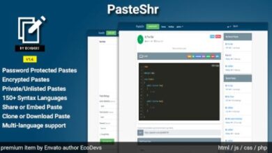 PasteShr Text Hosting and Sharing Script