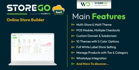 Download #StoreGo SaaS v6.4 Nulled – Online Store Builder PHP Script
