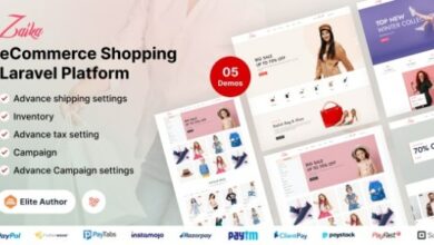 Zaika eCommerce CMS Laravel eCommerce Shopping Platform Script