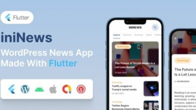 iniNews Flutter Mobile App for WordPress Source
