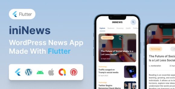 Download #iniNews v1.0 – Flutter mobile app for WordPress Source