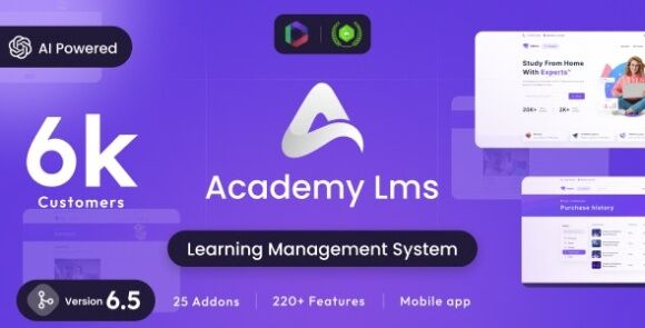 Download #Academy LMS v6.5 Nulled – Learning Management System Script