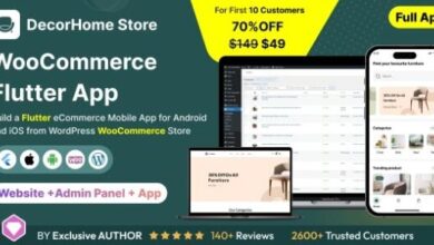 DecorHome App Online Furniture Selling in Flutter Android iOS with WooCommerce App